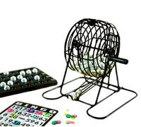 set de moulins à bingo en acier 13,5 cm noir