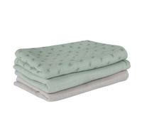 Set de Mousselines en coton biologique 80x80 Vert