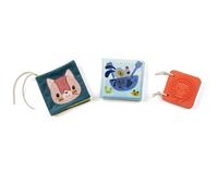 Set de naissance 3 livres sensoriels jardin