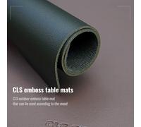 Set de nappe en cuir PU imperméable pour pique-nique en plein air, 275x190mm, beige