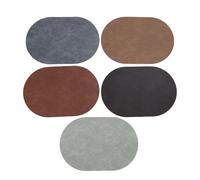 Set DE NAPPES en Cuir Ensemble Ovale VAISSE RÉSISTANTE À LA Chaleur Cuisine Restaurant HÔTEL