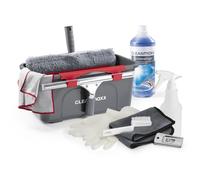 Set de Nettoyage de vitres CLEANmaxx Professional, 13 pièces | Set Professionnel de Nettoyeur de vitres avec grattoir en Verre - pour la Maison, la Voiture & Co. | incluant essuie-vitres, raclette de