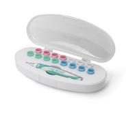 Set de nettoyage des oreilles ""Ear Wizard"", avec 15 pièces en silicone et une boîte de rangement, 17 pièces