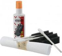 Set de nettoyage pour clavier, spray 50ml, 5 chiffons, 3, Logo