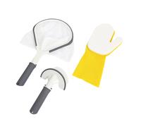 Set de nettoyage pour spa : épuisette, brosse et gant