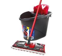 Set de nettoyage - Vileda - Ultramat 2en1 - Housse microfibre - Seau avec Power presse - 2 pièces