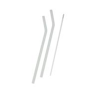 Set de pailles en acier, papier ou verre Transparent