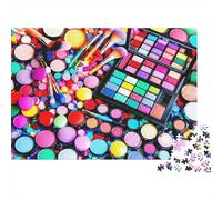Set de Palette de Maquillage 1000 Pièce Carton Robuste Puzzle Premium Adolescents Fans 12-18 Ans Impossible Difficile Défiant Joyeux Cadeau 38x26cm/1000pcs