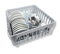 Set de panier à verres 35 x 35 cm avec support pour cymbales et panier rond pour couverts | Panier pour lave-vaisselle et lave-vaisselle pour bars et restaurants 35 x 35 cm