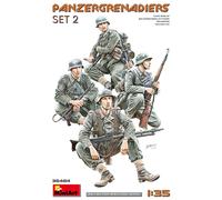 MiniArt – Set de figurines 1:35 35484 Panzergrenadiere Set 2 – Kit plastique non peint