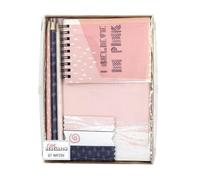 Set de papeterie : carnet, crayon, note adhésives