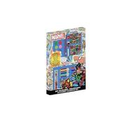 Set de papeterie coloré Avengers - Kit scolaire pour enfant avec marqueurs, crayons de couleur et accessoires Marvel pour dessiner, peindre et stimuler la créativité des enfants, Boîte Avengers
