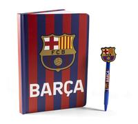 ARTESANÍA CERDÁ Set de papeterie FC Barcelone Barça – carnet et stylo, écusson FCB, bleu marine