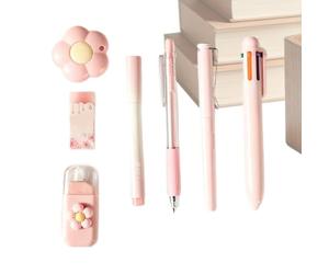 Set De Papeterie Mignon Papeterie Scolaire Esthétique Écriture Fluide