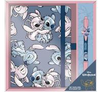 Set de papeterie Stitch 2 pièces bleu