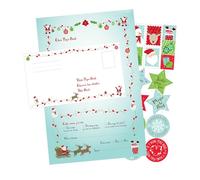 Set de papier à lettre pour le Père Noël 6 pièces