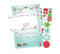Set De Papier À Lettre Pour Le Père Noël 6 Pièces