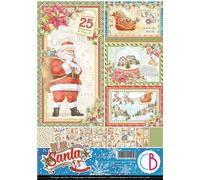 Set de papier A4 recto-verso pour scrapbooking - Ciao Bella - Dear santa
