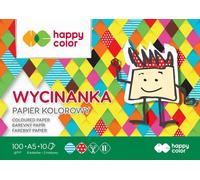 Set de papier coloré A5 - 10 feuilles 100g HAPPY COLOR pour un découpage créatif ! Parfait pour les projets créatifs des enfants et des adultes. Donnez vie à vos œuvres dès aujourd'hui !