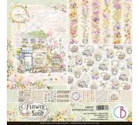 Set de papier double face scrapbooking 30x30cm - Ciao Bella - Flower Shop