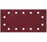 Set de papiers abrasifs pour ponceuse vibrante avec bande auto-agrippante, perforé Wolfcraft 1990000 Grain 40, 80, 120 (L x l)