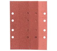 Set de papiers abrasifs pour ponceuse vibrante perforé Bosch Accessories 2607019499 Grain 60, 80, 1