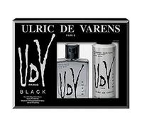 Ulric de Varens Coffret parfum UDV Black – Fougère fruitée – EDT 100 ml + Déo 200 ml