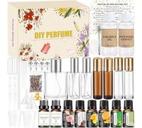 Set de parfums à fabriquer soi-même Vezerd Kit de création de parfum à l'huile pour adultes avec huile essentielle, mini parfums comme cadeau pour femmes et filles/dames