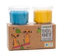 Pâtes à modeler Bio Vegan 2 pots 120g Suri Bleu Jaune Neogrun® - Pâ