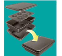 Set de Pâtisserie en Acier - 5 Pièces - Gris