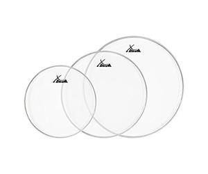 Set de Peaux de Batterie XDrum Clear (transparentes, simple couche) 10" (25,4 cm) 12" (30,5 cm), 14" (35,5 cm)