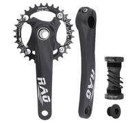 Set de Pédivella pour VTT | 170 mm Piévelle creuse intégrée cliché fixe | Pour vélo montagne et trajet ville avec mouvement central en alliage d'aluminium