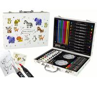 Set de peinture 68 éléments Dans un coffret Crayons, livre de coloriage, etc.