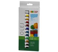 Set de peinture à l'huile Premium - 12 couleurs artistiques de première qualité pour des chefs-d'œuvre artistiques