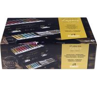 Set de peinture à l'huile Rembrandt en coffret bois luxe | 7 x 15 ml + 12 x 40 ml + 3 x 60 ml + accessoires