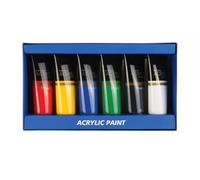Set de Peinture Acrylique - Ensemble De Peinture Pour Papier, Couleurs Acrylique Pour Bois Et Pierre | Ensemble De Peinture Fait À La Main, Ensemble De Peinture Pour Matériaux Artistiques, Couleurs