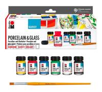 Set de Peinture Acrylique - MARABU - Starterset Glossy - 6 x 15 ml - Résistant à la Lumière - Inodore