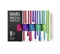 Liquitex Basics Acrylique Set de 6 tubes 118 ml Couleurs métalliques