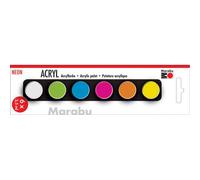 Marabu Set de peinture acrylique 'BASIC', 6 x 3,5 ml G