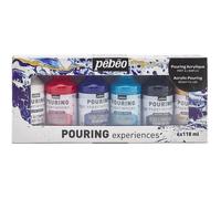 Set de peinture acrylique - PEBEO - 6 x 118 ml - Multicolore - Prête à l'emploi - Fluide et brillante