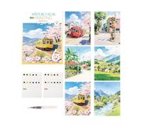 Set de peinture aquarelle 12 couleurs, livre de travail portable avec