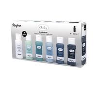 Rayher Kit Chalky peinture craie arc-en-ciel tons verts 6 coul. à 60ml, 35049990