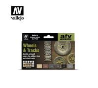 Set De Peinture Roues Et Chenilles Model Air |vallejo| 6x17ml|71213| Maquette Ch