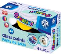 Set de peinture sur verre ASTRAFUN - 6 couleurs x 20ml, idéal pour les projets artistiques créatifs Ajoutez de la couleur à votre vie et créez des chefs-d'œuvre uniques