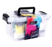 Set de peintures acryliques dans une boîte en plastique