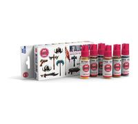AK Interactive – Quick Gen AK17522 Metallics – Set 6 x 18 ml