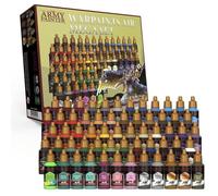 Set de peintures acryliques pour aérographe - THE ARMY PAINTER - Warpaints Air Mega Set - 50 couleurs - 9 métalliques