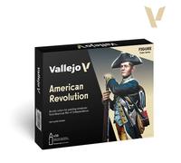Set De Peintures American Revolution |vallejo|70259| 16x18ml Maquette Char Promo