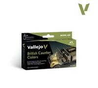 Set De Peintures British Caunter Colors |vallejo|71211| 6x17ml Maquette Char Pro