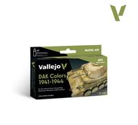 Set De Peintures Dak Colors 1941-1944 |vallejo|71204| 6x18ml Maquette Char Promo
